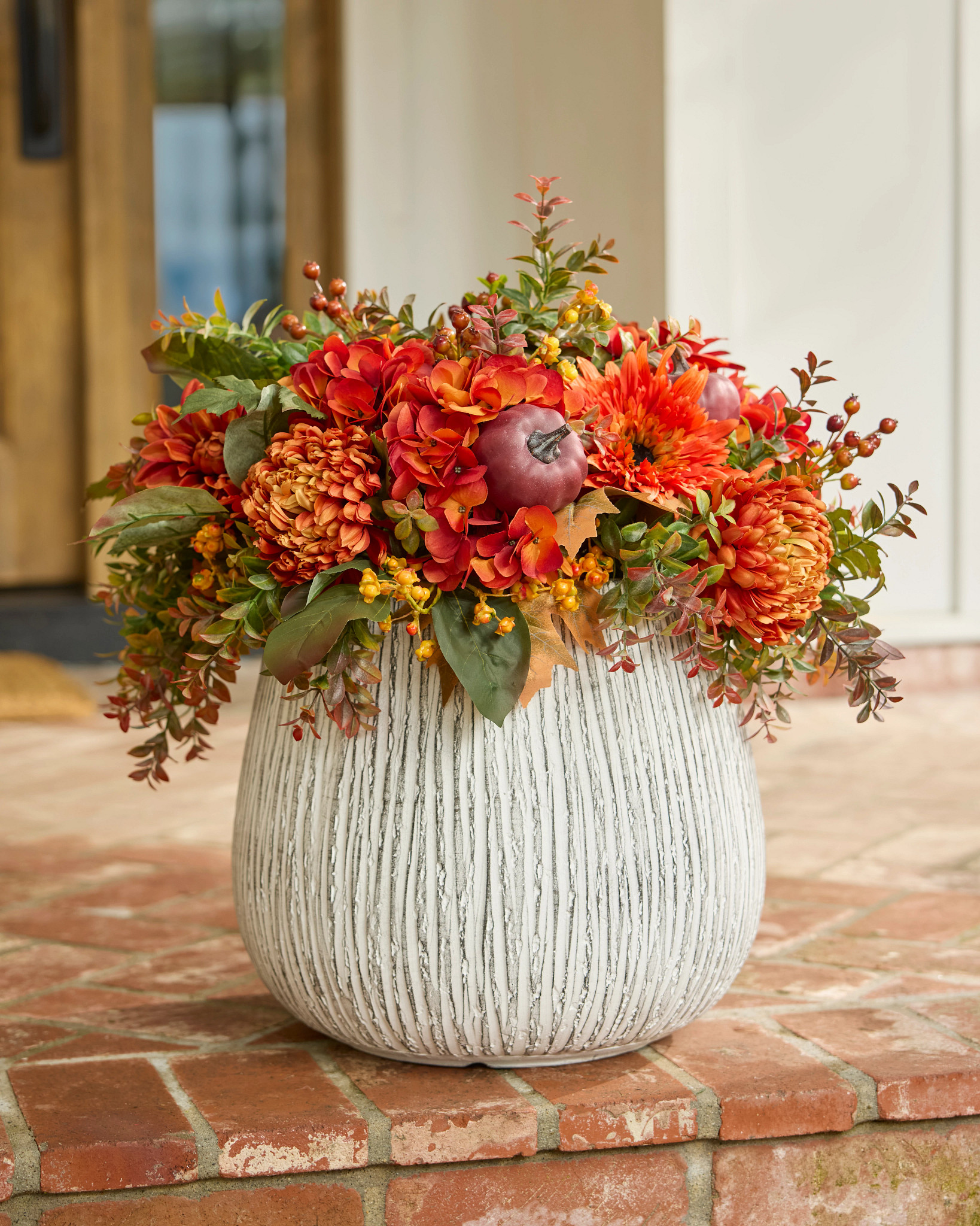 Ghirlanda floreale di zucca
